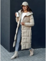 Dámský prošívaný kabát CLOUTIQUE beige FashionStreet TY4372