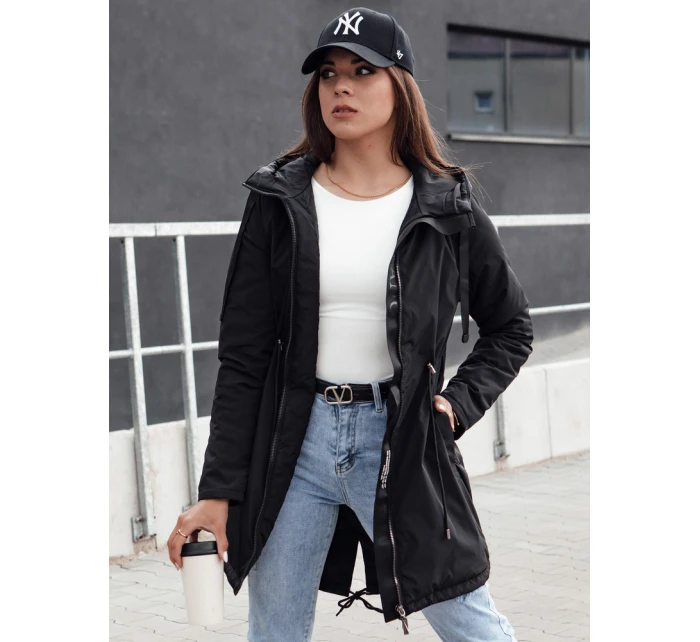 Dámská přechodná bunda parka URBANJOY černá FashionStreet TY4385
