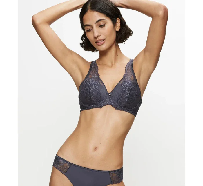 Dámská podprsenka Wild Peony Florale WP - GRAY - šedá 00DK - TRIUMPH