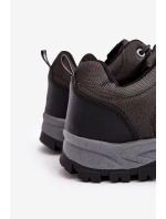 Mužské turistické sportovní boty šedé model 21639363 - Boto