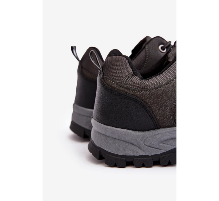 Mužské turistické sportovní boty šedé model 21639363 - Boto