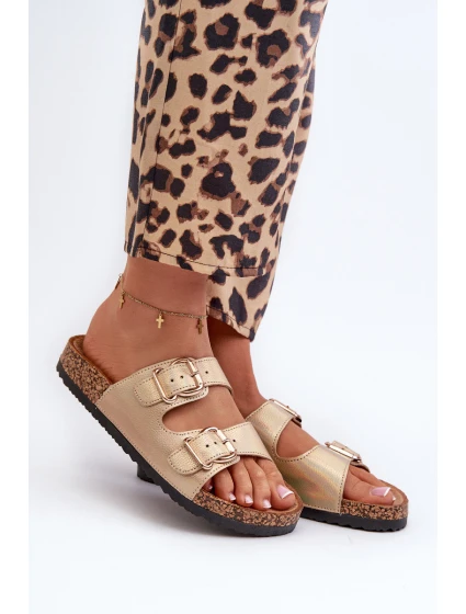 Dámské sandály se zlatými přezkami Fronila Dámské sandály se zlatými přezkami Fronila