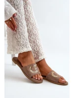 Dámské Ploché Žabky S  Hnědé model 21665087 - S.Barski