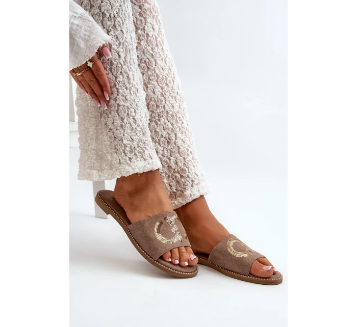 Dámské Ploché Žabky S  Hnědé model 21665087 - S.Barski