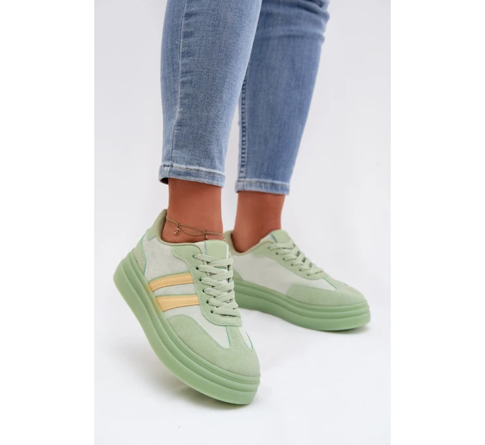 Dámské tenisky na platformě Zelená Galleria