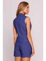 model 21136112 Džínová vesta modrá - Moe