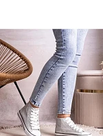 Tenisky B219 model 207211 stříbrné - Solea