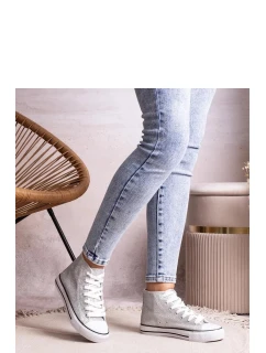 Tenisky B219 model 207211 stříbrné - Solea