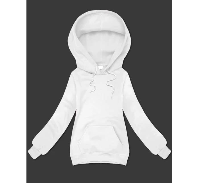 Bílá volná klokaní mikina s kapucí S'West (B-11#)
