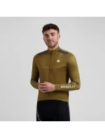 Rogelli dres s dlouhým rukávem MONO hnědý M