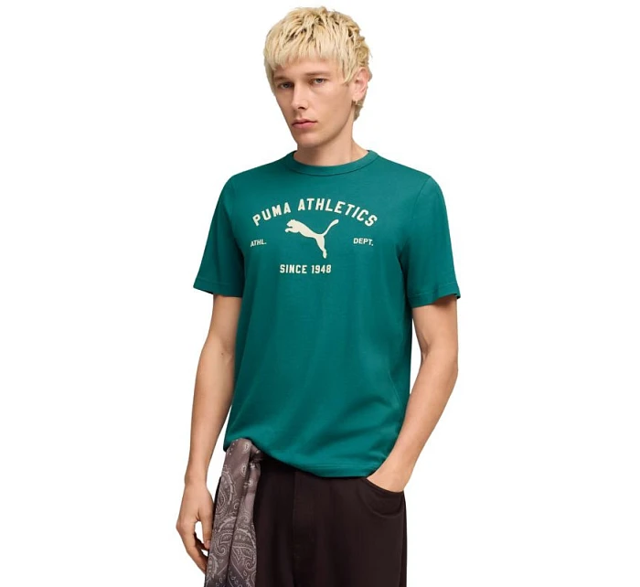 Pánské tričko Class Graphic Tee green model 22068544 41 pánské - Puma Pánské tričko Class Graphic Tee green model 22068544 41 pánské - Puma
