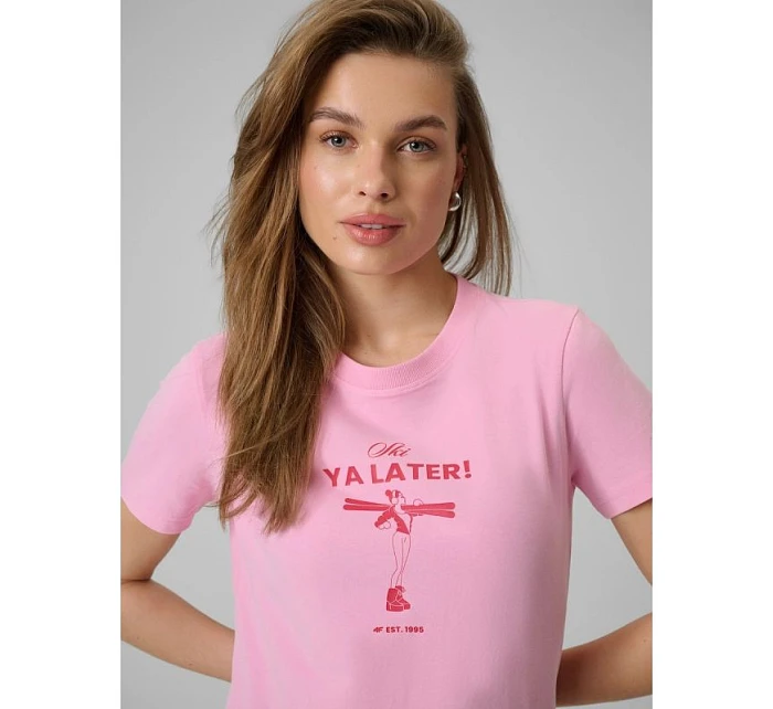 Dámské tričko s potiskem 4F model 22088588 - Hikvision Dámské tričko s potiskem 4F model 22088588 - Hikvision