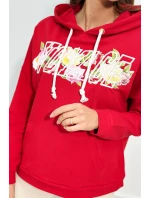 Mikina s nápisem Voyage červený