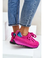 Semišové Dámské Tenisky S  Fuchsie model 21671675 - Artiker