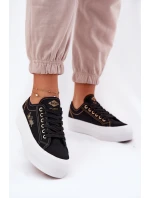 Dámské textilní tenisky na platformě model 21693274 černé - Lee Cooper