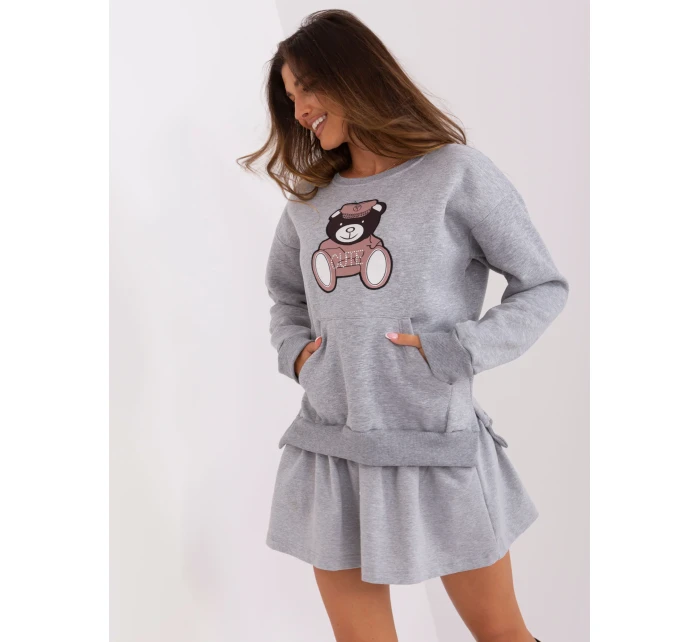 Bluza EM BL HS 21 model 18738764 szary - FPrice Bluza EM BL HS 21 model 18738764 szary - FPrice