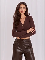 Svetr IR SW JK8687.07P hnědý Svetr IR SW JK8687.07P hnědý