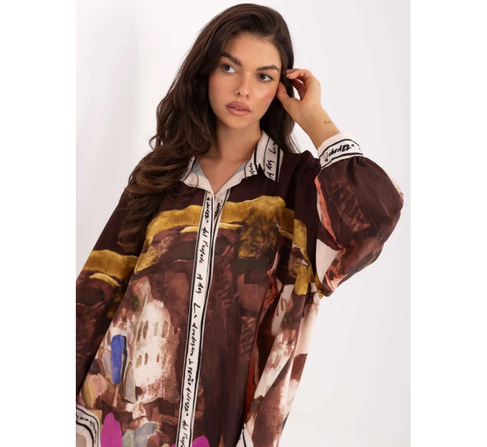 Koszula IT KS model 21393051 brązowy - FPrice