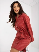 Sukienka LK SK model 21110889 pomarańczowy - FPrice Sukienka LK SK model 21110889 pomarańczowy - FPrice