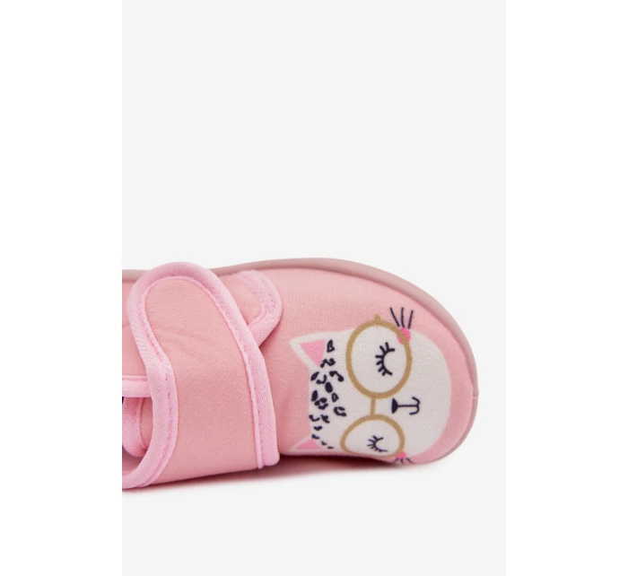 Dětské bačkory na suchý zip – růžové Katline Dětské bačkory na suchý zip – růžové Katline