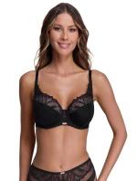 Dámská podprsenka 2107 Yasemin Černá s béžovou - AVA Dámská podprsenka 2107 Yasemin Černá s béžovou - AVA