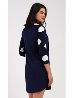 Dámské domácí šaty s tříčtvrtečním rukávem Méďa na model 21475634 - Vienetta Dámské domácí šaty s tříčtvrtečním rukávem Méďa na model 21475634 - Vienetta