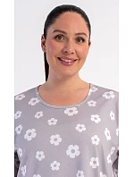 Dámské domácí šaty s krátkým rukávem model 22405181 - Vienetta Dámské domácí šaty s krátkým rukávem model 22405181 - Vienetta