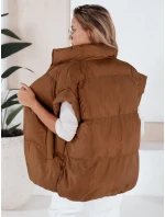 Dámská prošívaná vesta NIMIA camel FashionStreet TY3249