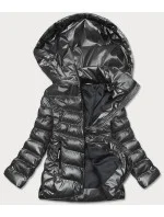 Stříbrná prošívaná bunda pro přechodné období model 17121593 - S'WEST Stříbrná prošívaná bunda pro přechodné období model 17121593 - S'WEST