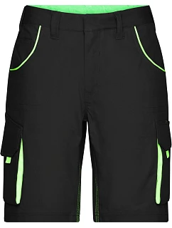 Daiber JN 872 (62) Pracovní bermudy - Color 02.872X black/lime green