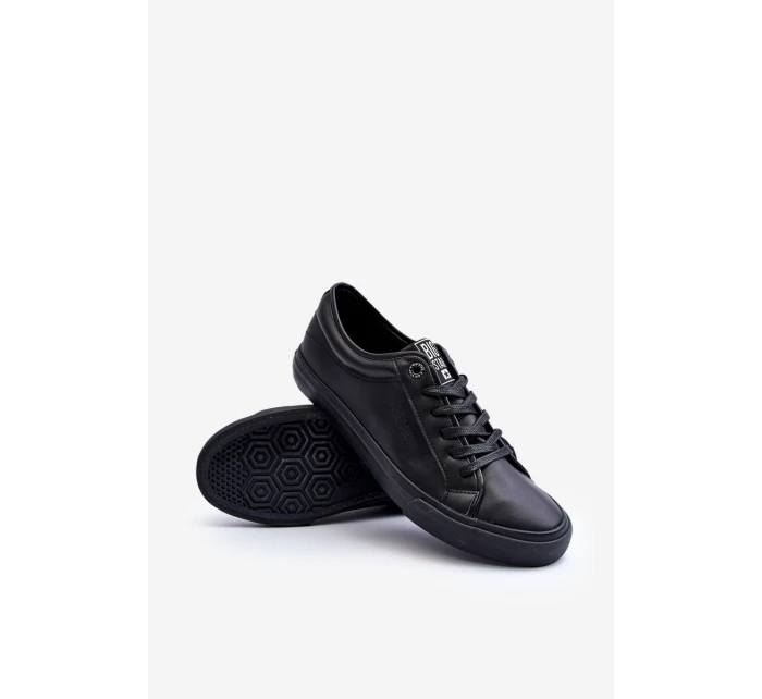 Pánské Tenisky Ze Syntetické Kůže Černé Big Star JJ174234 Pánské Tenisky Ze Syntetické Kůže Černé Big Star JJ174234