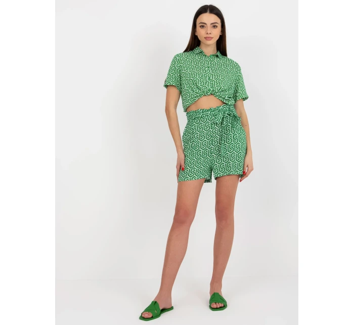 Dámské šortky D73770R62159KA zelená - FPrice Dámské šortky D73770R62159KA zelená - FPrice