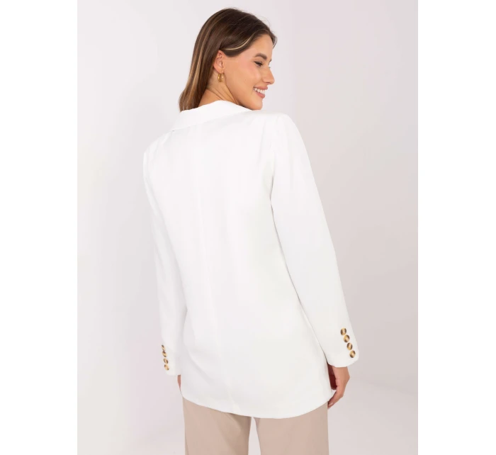 Marynarka LK MA model 21441270 biały - FPrice Marynarka LK MA model 21441270 biały - FPrice