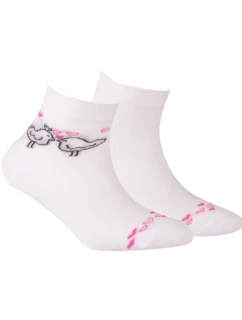 TENKÉ PONOŽKY BARVA 2-6 LET DÍVKY BÍLÁ 21-23