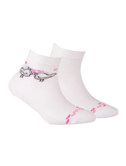 TENKÉ PONOŽKY BARVA 2-6 LET DÍVKY BÍLÁ 21-23