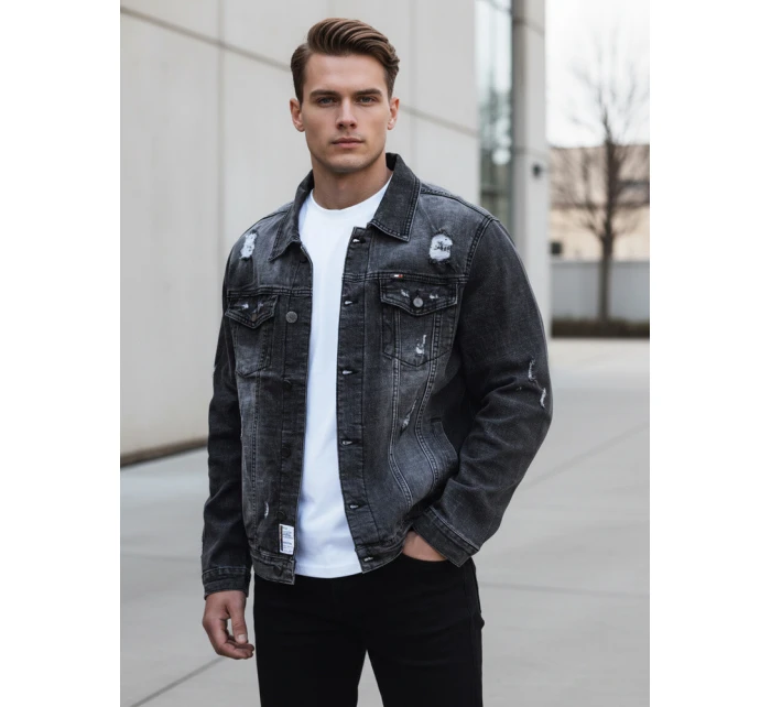 Kurtka męska szara model 22022502 - FashionStreet Kurtka męska szara model 22022502 - FashionStreet