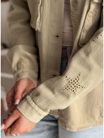 Dámská přechodná bunda v jedné velikosti v hvězdách STRASHINE hnědá FashionStreet TY4847 Dámská přechodná bunda v jedné velikosti v hvězdách STRASHINE hnědá FashionStreet TY4847