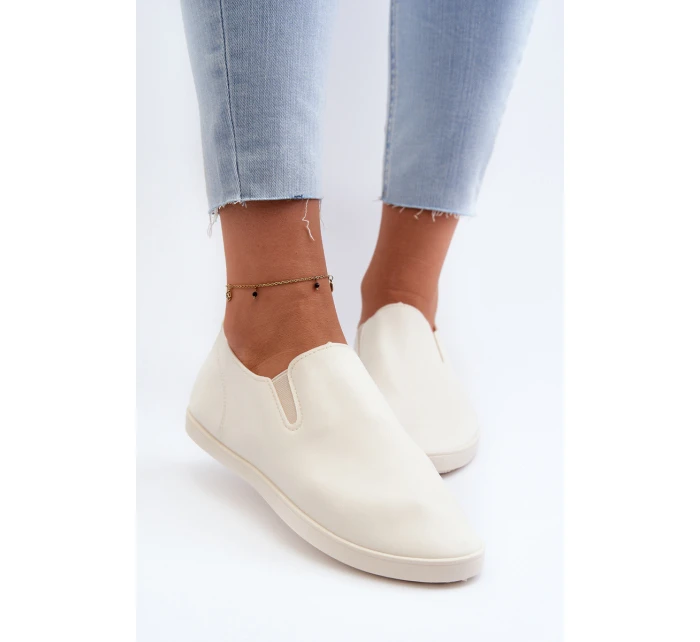 Dámské tenisky Trampky Slip-On Beige Lovinia