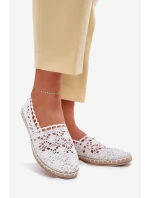 Dámské krajkové espadrilky bílé model 21701553 - Boto Dámské krajkové espadrilky bílé model 21701553 - Boto