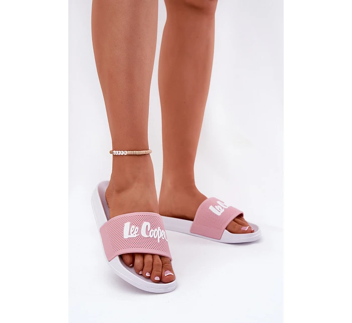 Dámské pantofle model 22089608 Růžové - Lee Cooper Dámské pantofle model 22089608 Růžové - Lee Cooper