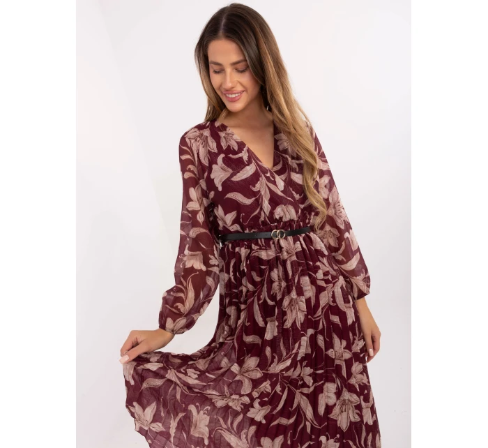 Šaty IT SK 10536 1.16P bordó Šaty IT SK 10536 1.16P bordó