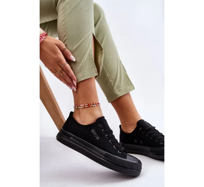 Nízké šněrovací tenisky Big Star LL274967 Černé Nízké šněrovací tenisky Big Star LL274967 Černé