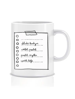 Personalizovaný klasický keramický hrníček - TO DO LIST 