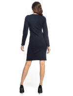 Šaty T359 4 Námořnická modř - Tessita
