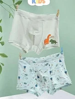 Chlapecké boxerky 5002 A'2 kombinace zelené - DC Polo