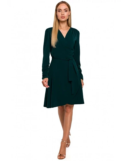 Dámské šaty model 21402155 Tmavě zelená - Moe