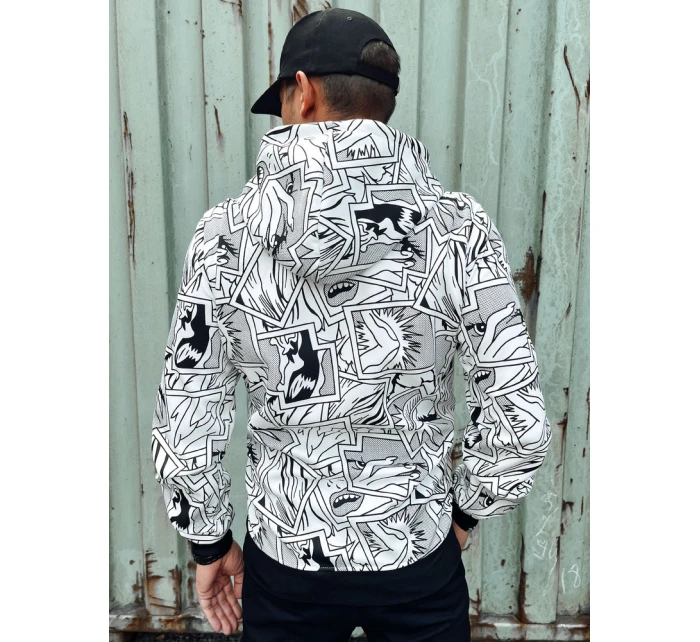 Pánská mikina s kapucí bílá Dstreet model 21978940 - FashionStreet