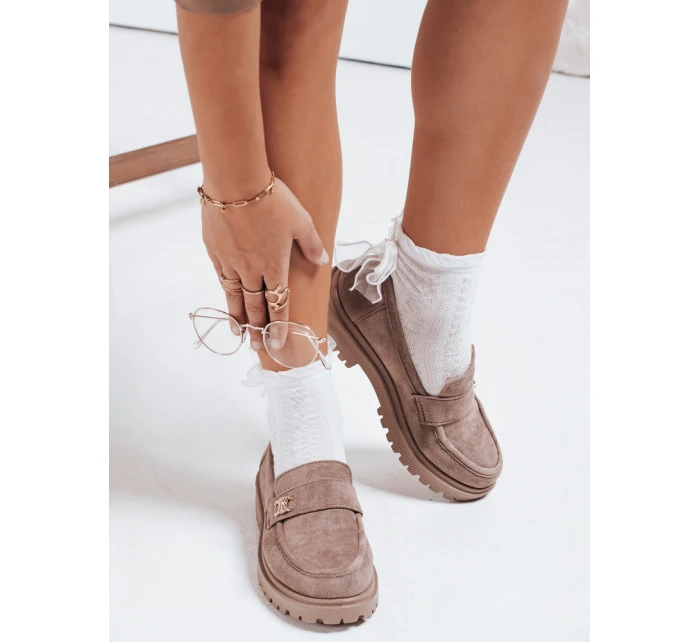 Dámské mokasíny béžové FashionStreet ZY1132