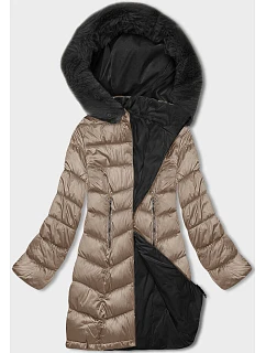 oboustranná dámská zimní bunda s kapucí model 21246423 - S'WEST