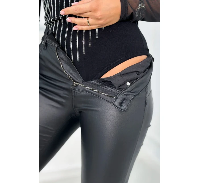 Pletená kombinézová halenka s tylovými rukávy černá Pletená kombinézová halenka s tylovými rukávy černá